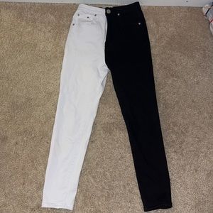 Pretty Little Thing Colorblock Skinny Jeans
